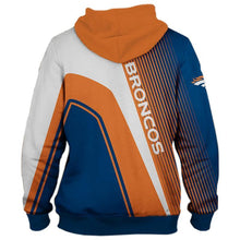 Load image into Gallery viewer, Denver Broncos NFL Apparel Men Zipper 3D Hoodies Custom Personalized Full Color Full Plus Size Best Gift Printed Logo Team