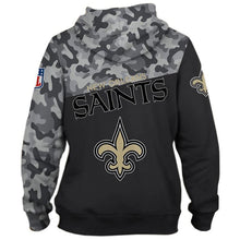 Load image into Gallery viewer, New Orleans NFL Saints Men Polyester Blend Military 3D Sweatshirt Pullover Personalized Full Color Full Plus Size Best Gift Printed Logo Team