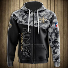 Load image into Gallery viewer, New Orleans NFL Saints Men Polyester Blend Military 3D Sweatshirt Pullover Personalized Full Color Full Plus Size Best Gift Printed Logo Team