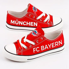 Load image into Gallery viewer, FC Bayern Munich Apparel Unisex Breathable Canvas Shoes Red Full Plus Size Best Gift Printed Logo Team