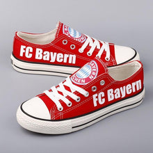 Load image into Gallery viewer, FC Bayern Munich Apparel Unisex Breathable Canvas Shoes Red Full Plus Size Best Gift Printed Logo Team