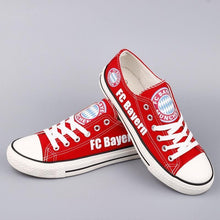 Load image into Gallery viewer, FC Bayern Munich Apparel Unisex Breathable Canvas Shoes Red Full Plus Size Best Gift Printed Logo Team