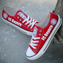 Load image into Gallery viewer, FC Bayern Munich Apparel Unisex Breathable Canvas Shoes Red Full Plus Size Best Gift Printed Logo Team