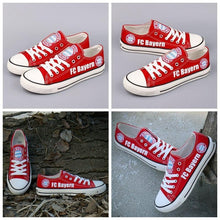 Load image into Gallery viewer, FC Bayern Munich Apparel Unisex Breathable Canvas Shoes Red Full Plus Size Best Gift Printed Logo Team