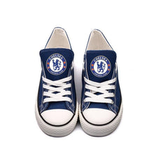 Load image into Gallery viewer, FC Chelsea Apparel Unisex Breathable Canvas Shoes Blue Full Plus Size Best Gift Printed Logo Team