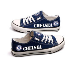 Load image into Gallery viewer, FC Chelsea Apparel Unisex Breathable Canvas Shoes Blue Full Plus Size Best Gift Printed Logo Team