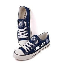 Load image into Gallery viewer, FC Chelsea Apparel Unisex Breathable Canvas Shoes Blue Full Plus Size Best Gift Printed Logo Team