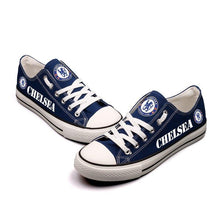 Load image into Gallery viewer, FC Chelsea Apparel Unisex Breathable Canvas Shoes Blue Full Plus Size Best Gift Printed Logo Team