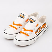 Load image into Gallery viewer, Houston Dynamo Apparel Unisex Breathable Canvas Shoes Black/White Full Plus Size Best Gift Printed Logo Team