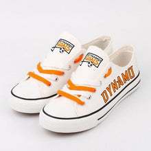 Load image into Gallery viewer, Houston Dynamo Apparel Unisex Breathable Canvas Shoes Black/White Full Plus Size Best Gift Printed Logo Team