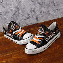 Load image into Gallery viewer, Houston Dynamo Apparel Unisex Breathable Canvas Shoes Black/White Full Plus Size Best Gift Printed Logo Team