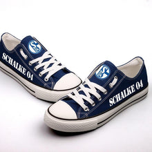Load image into Gallery viewer, FC Schalke 04 Apparel Unisex Breathable Canvas Shoes Blue Full Plus Size Best Gift Printed Logo Team