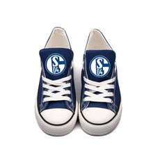 Load image into Gallery viewer, FC Schalke 04 Apparel Unisex Breathable Canvas Shoes Blue Full Plus Size Best Gift Printed Logo Team