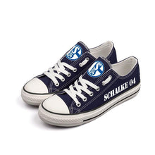 Load image into Gallery viewer, FC Schalke 04 Apparel Unisex Breathable Canvas Shoes Blue Full Plus Size Best Gift Printed Logo Team