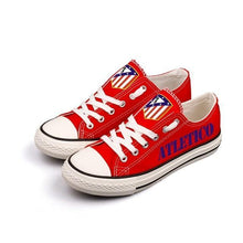 Load image into Gallery viewer, Atletico Madrid Apparel Unisex Breathable Canvas Shoes Red Full Plus Size Best Gift Printed Logo Team