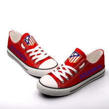 Load image into Gallery viewer, Atletico Madrid Apparel Unisex Breathable Canvas Shoes Red Full Plus Size Best Gift Printed Logo Team