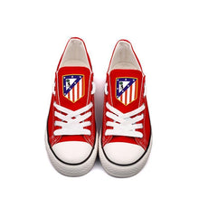 Load image into Gallery viewer, Atletico Madrid Apparel Unisex Breathable Canvas Shoes Red Full Plus Size Best Gift Printed Logo Team