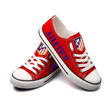 Load image into Gallery viewer, Atletico Madrid Apparel Unisex Breathable Canvas Shoes Red Full Plus Size Best Gift Printed Logo Team