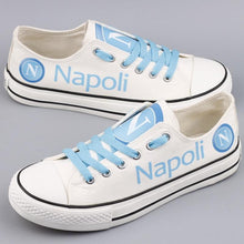 Load image into Gallery viewer, Napoli Apparel Unisex Breathable Canvas Shoes White Full Plus Size Best Gift Printed Logo Team