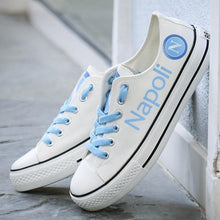 Load image into Gallery viewer, Napoli Apparel Unisex Breathable Canvas Shoes White Full Plus Size Best Gift Printed Logo Team