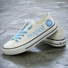Load image into Gallery viewer, Napoli Apparel Unisex Breathable Canvas Shoes White Full Plus Size Best Gift Printed Logo Team