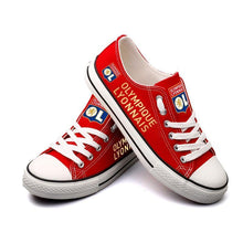 Load image into Gallery viewer, Olympique Lyonnais Apparel Unisex Breathable Canvas Shoes Red Full Plus Size Best Gift Printed Logo Team