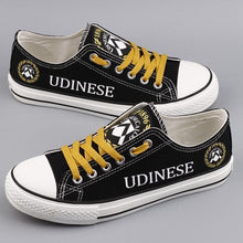 Load image into Gallery viewer, Udinese Calcio Apparel Unisex Breathable Canvas Shoes Black Full Plus Size Best Gift Printed Logo Team