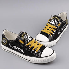 Load image into Gallery viewer, Udinese Calcio Apparel Unisex Breathable Canvas Shoes Black Full Plus Size Best Gift Printed Logo Team