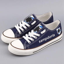Load image into Gallery viewer, Unione Calcio Sampdoria Apparel Unisex Breathable Canvas Shoes Blue Full Plus Size Best Gift Printed Logo Team