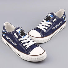 Load image into Gallery viewer, Unione Calcio Sampdoria Apparel Unisex Breathable Canvas Shoes Blue Full Plus Size Best Gift Printed Logo Team