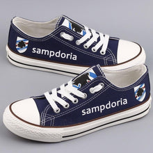 Load image into Gallery viewer, Unione Calcio Sampdoria Apparel Unisex Breathable Canvas Shoes Blue Full Plus Size Best Gift Printed Logo Team