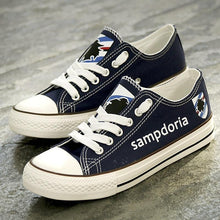 Load image into Gallery viewer, Unione Calcio Sampdoria Apparel Unisex Breathable Canvas Shoes Blue Full Plus Size Best Gift Printed Logo Team