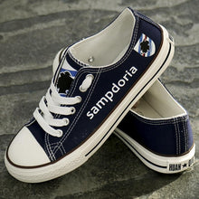 Load image into Gallery viewer, Unione Calcio Sampdoria Apparel Unisex Breathable Canvas Shoes Blue Full Plus Size Best Gift Printed Logo Team