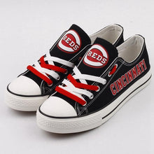 Load image into Gallery viewer, Cincinnati Reds Apparel Unisex Breathable Canvas Shoes Red Full Plus Size Best Gift Printed Logo Team