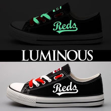Load image into Gallery viewer, Cincinnati Reds Apparel Unisex Breathable Canvas Shoes Red Full Plus Size Best Gift Printed Logo Team