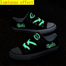 Load image into Gallery viewer, Cincinnati Reds Apparel Unisex Breathable Canvas Shoes Red Full Plus Size Best Gift Printed Logo Team