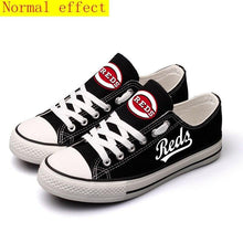 Load image into Gallery viewer, Cincinnati Reds Apparel Unisex Breathable Canvas Shoes Red Full Plus Size Best Gift Printed Logo Team