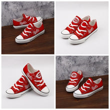 Load image into Gallery viewer, Cincinnati Reds Apparel Unisex Breathable Canvas Shoes Red Full Plus Size Best Gift Printed Logo Team
