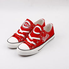 Load image into Gallery viewer, Cincinnati Reds Apparel Unisex Breathable Canvas Shoes Red Full Plus Size Best Gift Printed Logo Team