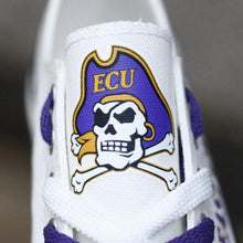 Load image into Gallery viewer, East Carolina Pirates NCAA Apparel Unisex Breathable Canvas Shoes White Full Plus Size Best Gift Printed Logo Team
