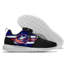 Load image into Gallery viewer, Columbus Blue Jackets NHL Apparel Unisex Breathable Sneaker Lightweight Shoes Personalized Full Color Full Plus Size Best Gift Printed Logo Team