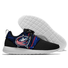Load image into Gallery viewer, Columbus Blue Jackets NHL Apparel Unisex Breathable Sneaker Lightweight Shoes Personalized Full Color Full Plus Size Best Gift Printed Logo Team