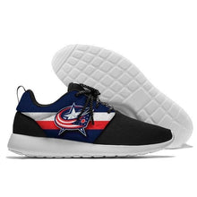 Load image into Gallery viewer, Columbus Blue Jackets NHL Apparel Unisex Breathable Sneaker Lightweight Shoes Personalized Full Color Full Plus Size Best Gift Printed Logo Team