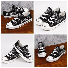 Load image into Gallery viewer, Brooklyn Nets NBA Apparel Unisex Breathable Canvas Shoes Sneaker Custom Personalized Full Color Full Plus Size Best Gift Printed Logo Team