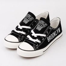 Load image into Gallery viewer, Brooklyn Nets NBA Apparel Unisex Breathable Canvas Shoes Sneaker Custom Personalized Full Color Full Plus Size Best Gift Printed Logo Team