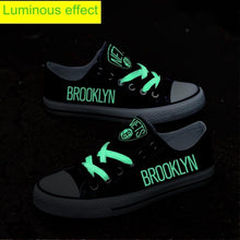 Load image into Gallery viewer, Brooklyn Nets NBA Apparel Unisex Breathable Canvas Shoes Sneaker Custom Personalized Full Color Full Plus Size Best Gift Printed Logo Team
