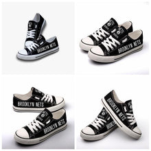 Load image into Gallery viewer, Brooklyn Nets NBA Apparel Unisex Breathable Canvas Shoes Sneaker Custom Personalized Full Color Full Plus Size Best Gift Printed Logo Team