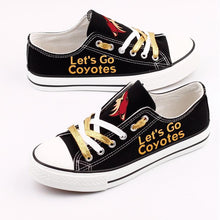 Load image into Gallery viewer, Arizona Coyotes NHL Apparel Unisex Breathable Canvas Shoes Black/Red Full Plus Size Best Gift Printed Logo Team