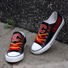 Load image into Gallery viewer, Calgary Flames NHL Apparel Unisex Breathable Shoes Custom Black Full Plus Size Best Gift Printed Logo Team
