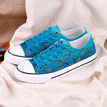 Load image into Gallery viewer, Vincent Van Gogh Famous Paintings Shoes Apparel Unisex Breathable Women Canvas Shoes Black Full Plus Size Best Gift Printed Logo Team